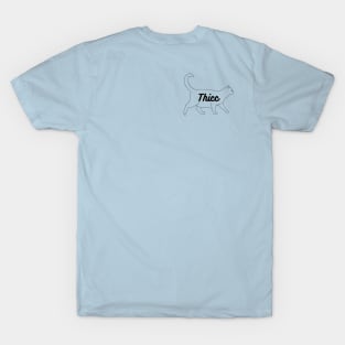 Thicc Bois Simple Print T-Shirt